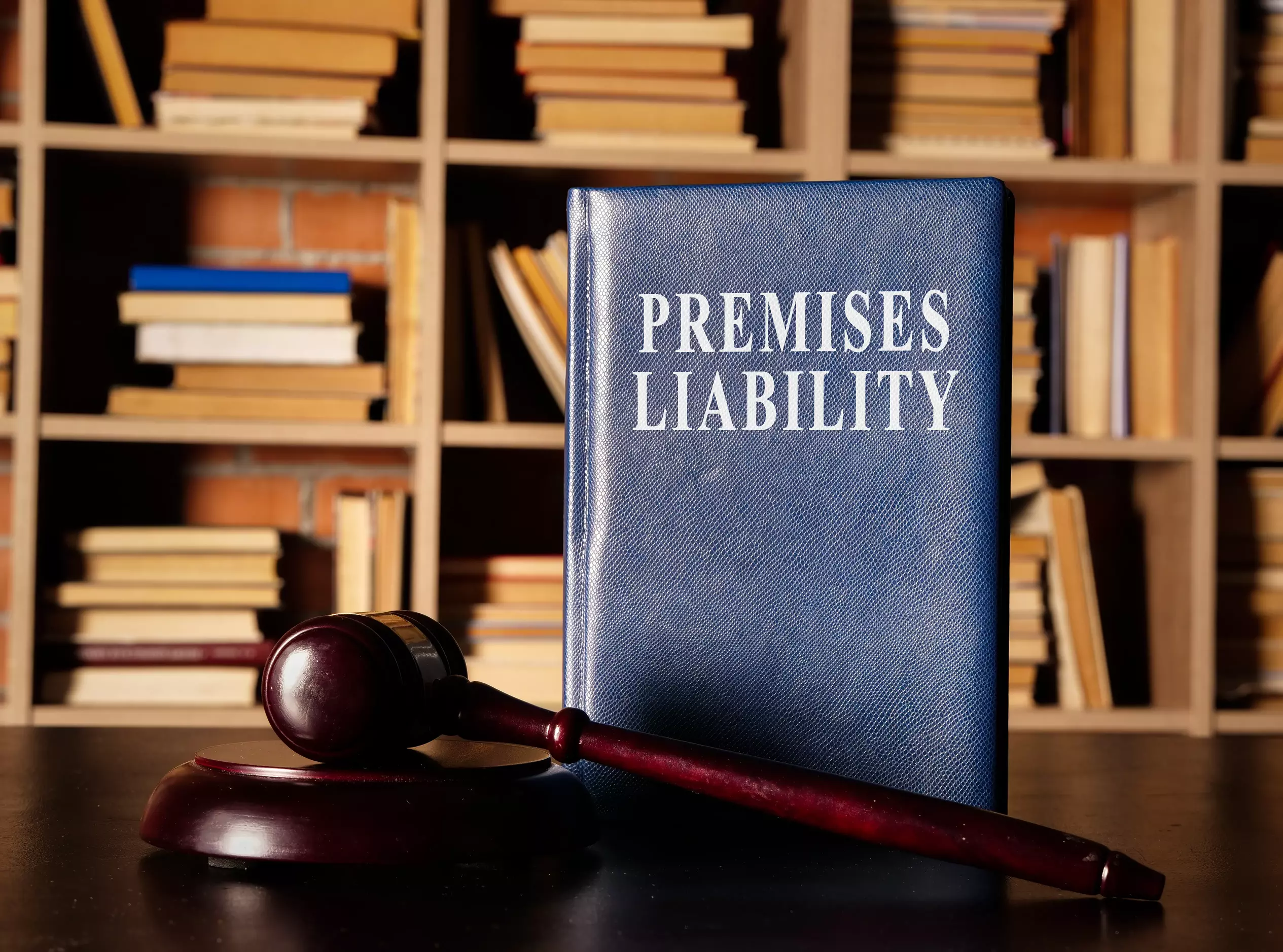 Book with premises liability written on the front.