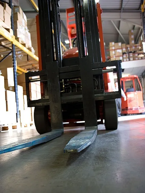 Warehouse forklift.